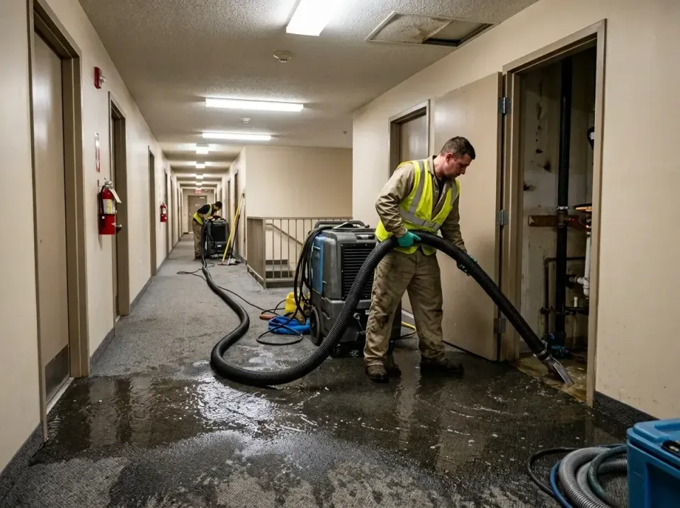 multi-unit-apartment-hallway-f-005 — frequently asked questions, Emergency Burst Pipe Water Extraction & Removal in West Slo…